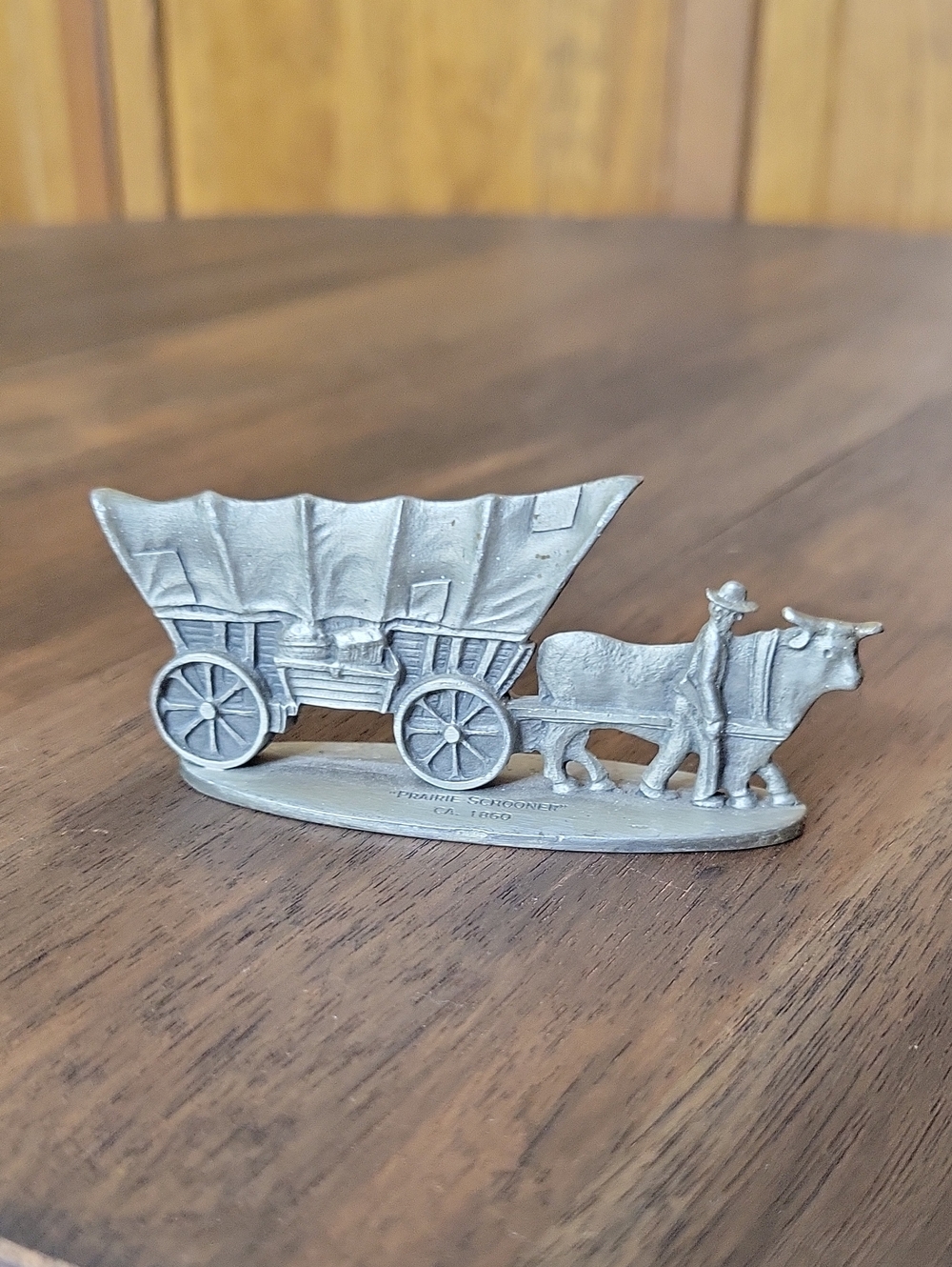 Vintage Hallmark 1982 PRAIRIE SCHOONER 1860 Pewter Figurine